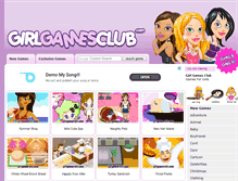 Tablet Screenshot of girlgamesclub.com